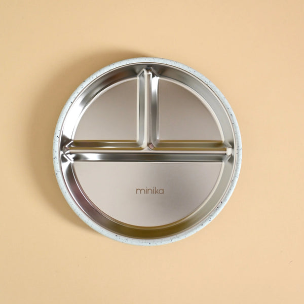 Minika | Stainless & Silicone Suction Bowl | Shell