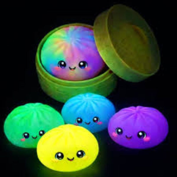 Mystery Squishy Dumplings | Glow in The Dark Shimmering Surprise