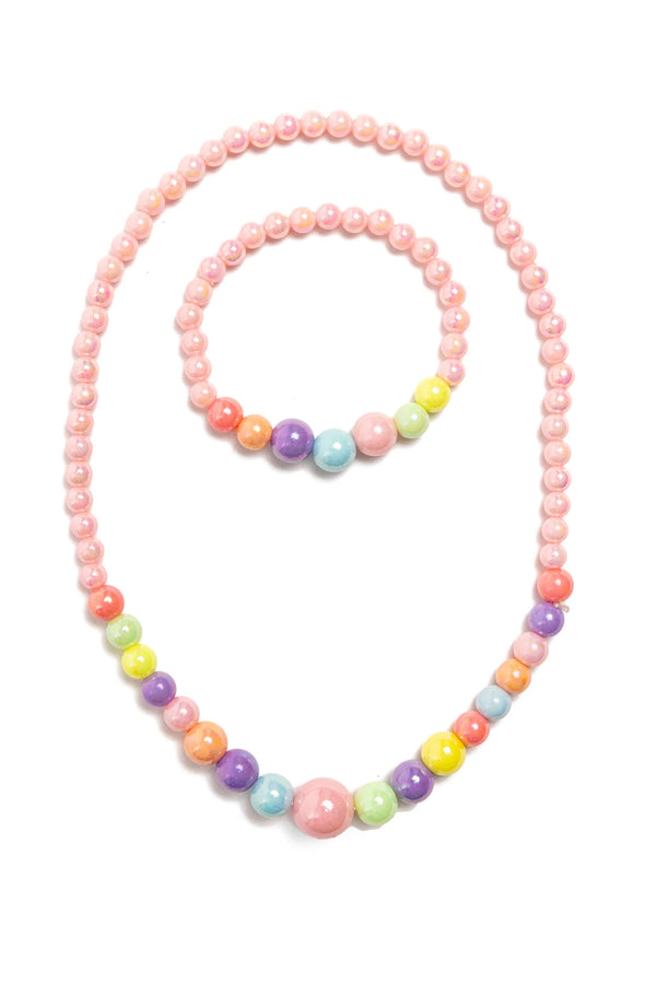 Great Pretenders | Pearly Pastel Necklace and Bracelet Set