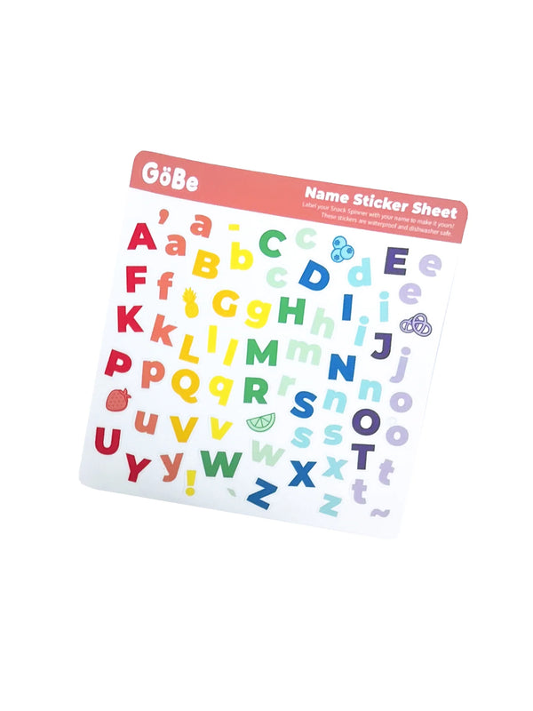 GöBe Name Sticker Sheet