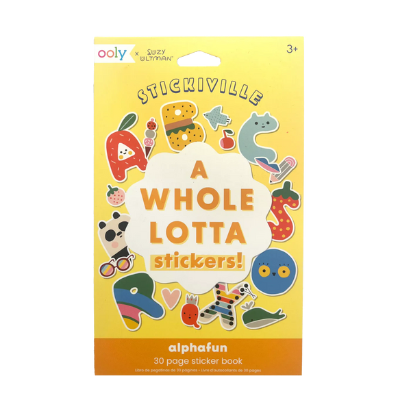 Stickiville Whole Lotta Stickers 30-Page Sticker Book | Alphafun