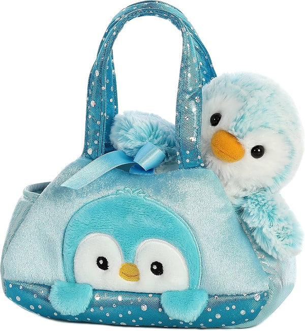 Peek-a-Boo PomPom Blue Penguin