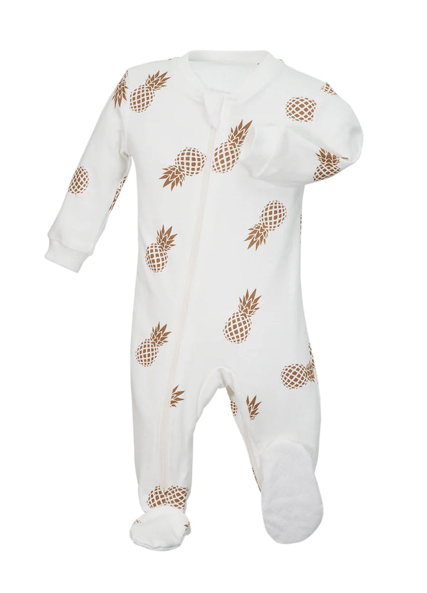 ZippyJamz Footed Cotton Sleeper | Sweet on the Inside