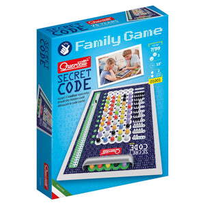 Quercetti Secret Code family game packaging on a white background