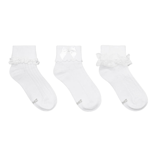 Robeez Classic Cuffed Socks White