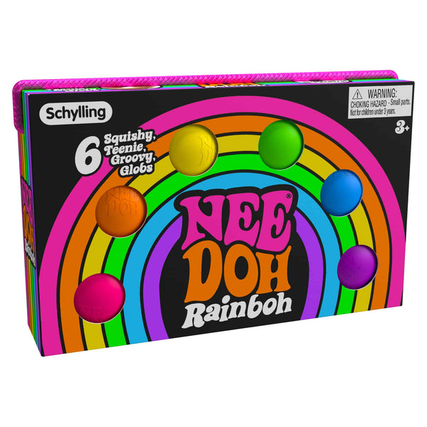 Needoh Rainbow- 6 mini Squishies
