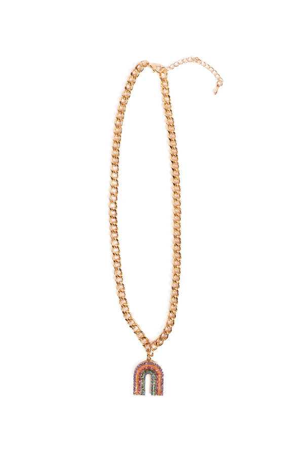 Great Pretenders | Boutique Chic Somewhere Over the Rhinestone Necklace