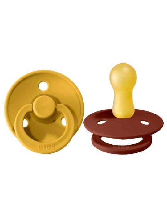 BIBS  2-Pack Latex Pacifiers | Colour Collection | Size 1 (0-6 months)
