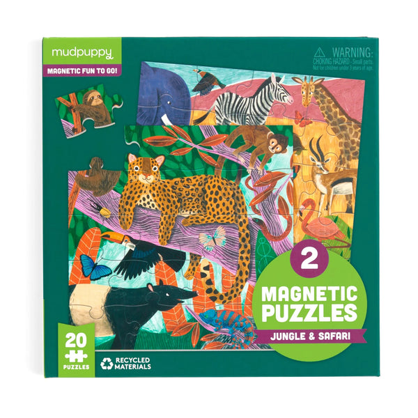 Mudpuppy Magnetic Puzzles | Safari and Jungle