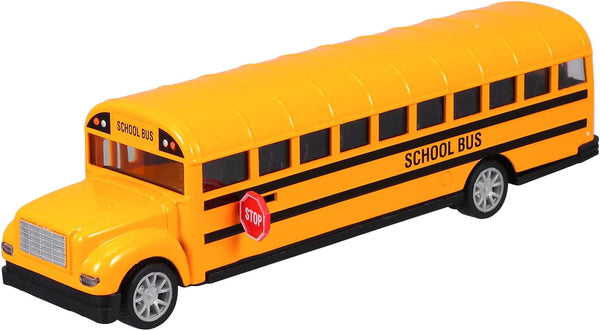 Schylling Large Diecast School Bus | Pull-Back Toy Vehicle