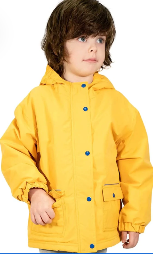 Raincoat with fleece sales
