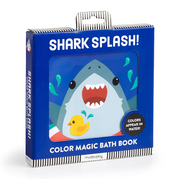 Mudpuppy | Colour Magic Bath Book | Shark Splash