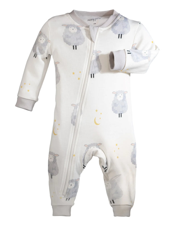 ZippyJamz Footless Cotton Sleepers | Count Me to Sleep