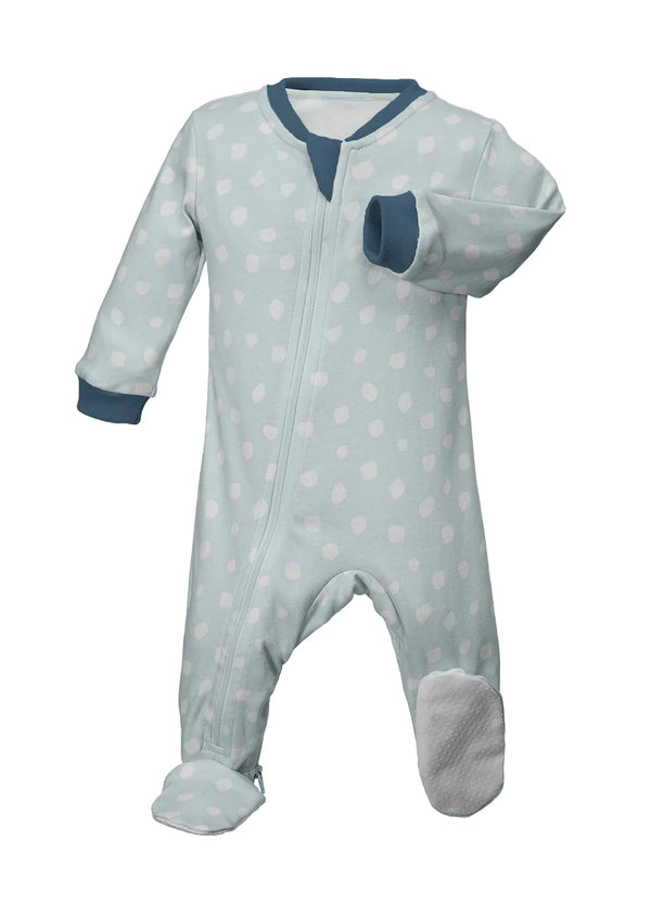 ZippyJamz Footed Cotton Sleeper | Spot the Cutie