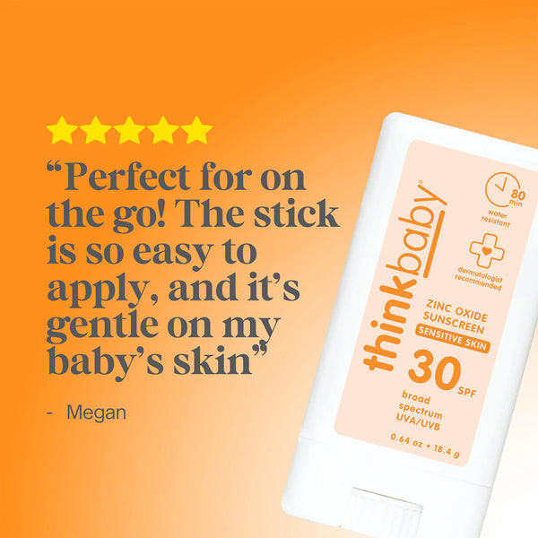 Think Baby Mineral Based Sunscreen Sensitive Skin Stick SPF 30+