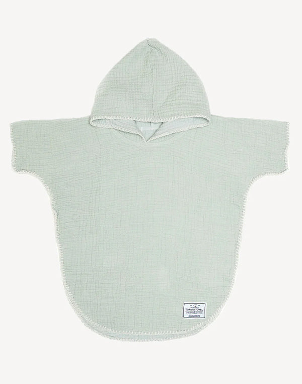 Tofino Towel Company THE PEBBLE | Kid's Muslin Poncho | Sage