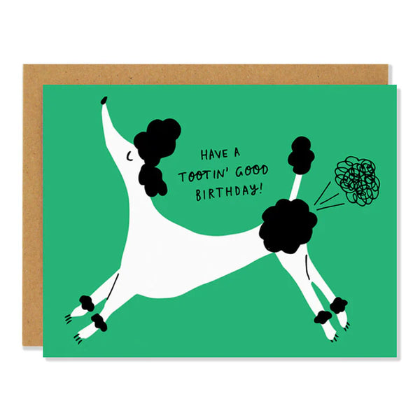 Tooting Birthday Badger and Burke Card