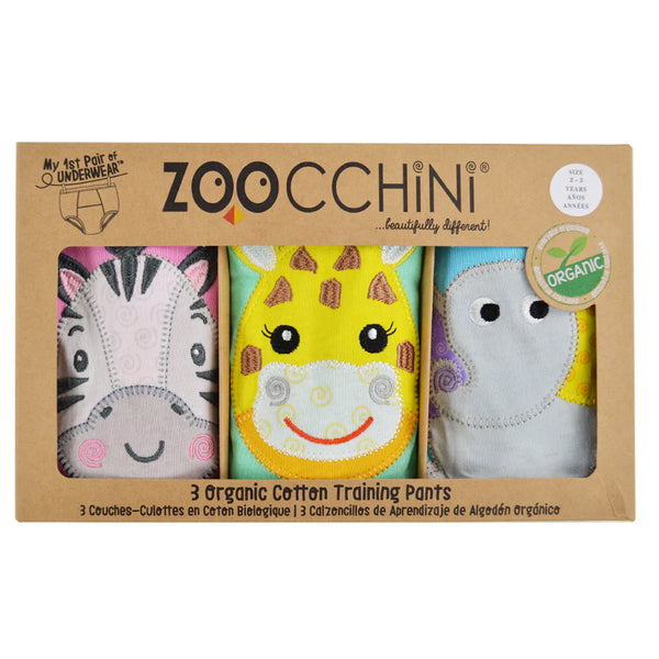 ZOOCCHINI | Organic Potty Training Pants|  Zoo Friends 2-3T