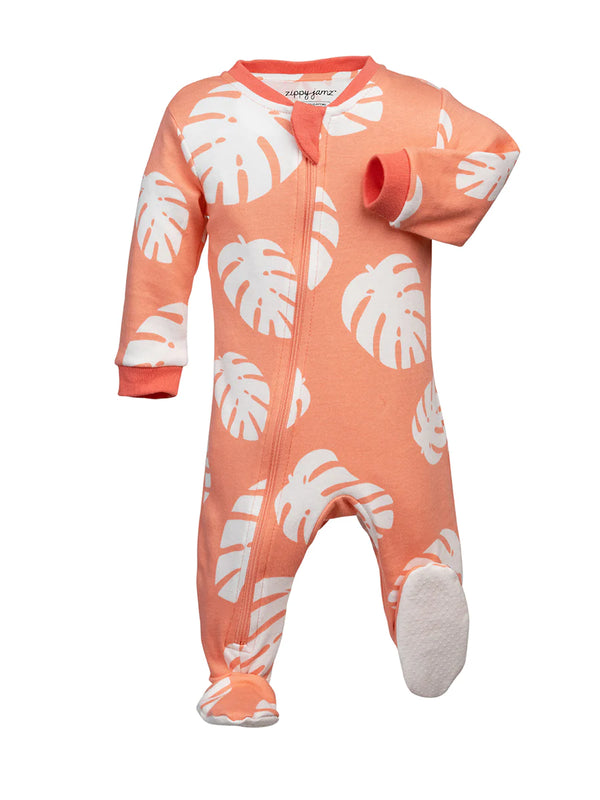 ZippyJamz Footed Cotton Sleeper | Tropicalia