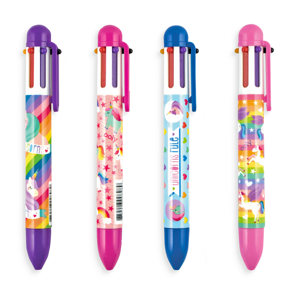 Ooly 6-Click Multi Color Unicorn Pens