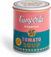 Andy Warhol Soup Can Crayons with Sharpener