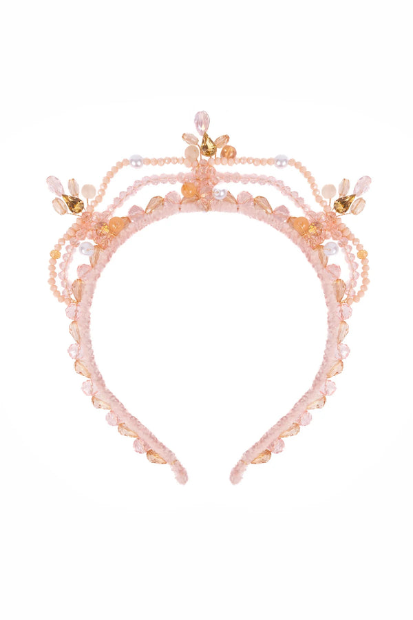 Great Pretender| Blushing Crystals Beaded Tiara