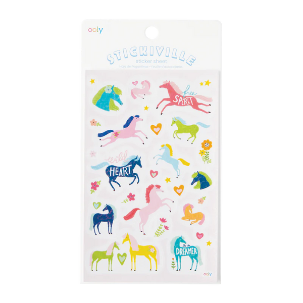 Ooly | Stickiville Standard Sticker Sheet | Wild Horses