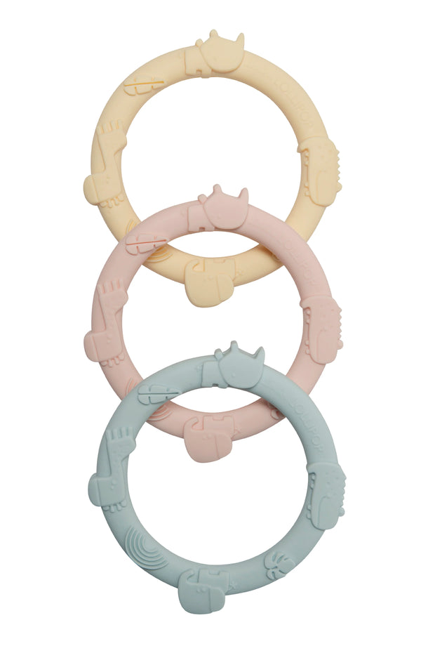 Loulou Lollipop Wild Teething Ring Set