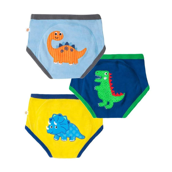 Zoocchini | Organic Potty Training Pants 3-pack | Jurassic Pals | 2T-3T