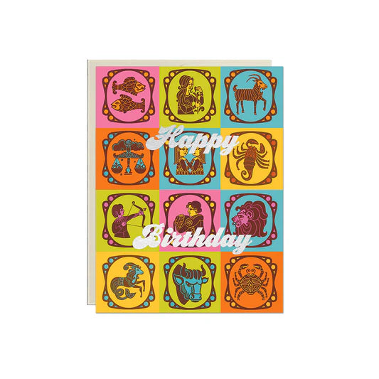 Lucky Goods Greeting Card | Happy Birthday Zodiac