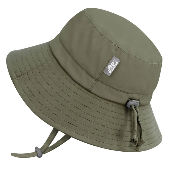 Jan and Jul Water-Repellent Aqua-Dry Adventure Bucket Hat | Army Green
