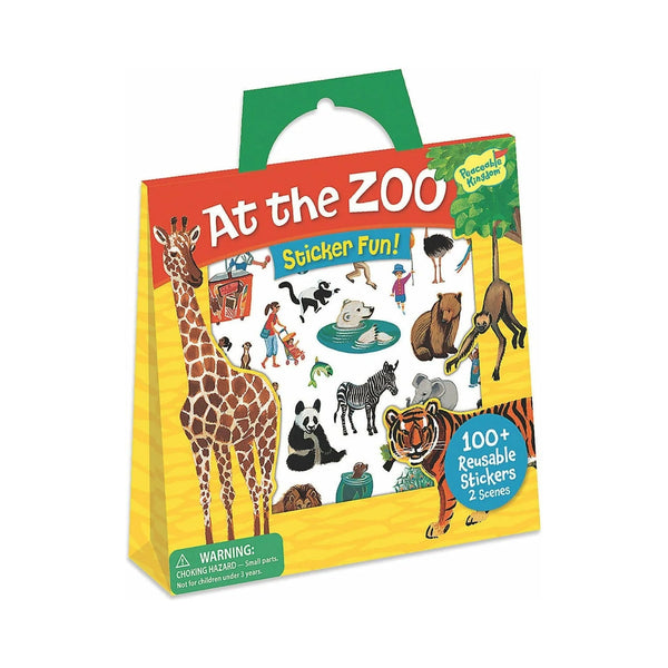Peaceable Kingdom At The Zoo Resuable Sticker Tote