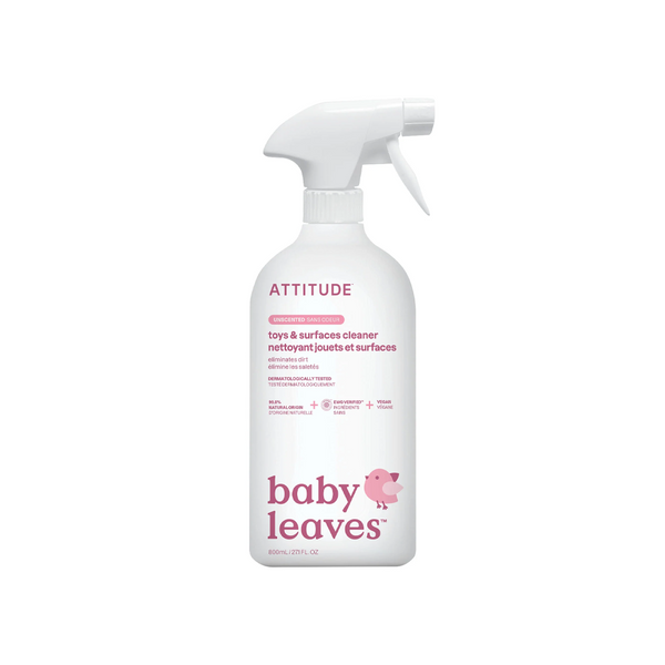 Attitude Baby Leaves | Toys & Surfaces Cleaner 800ml | Unscented