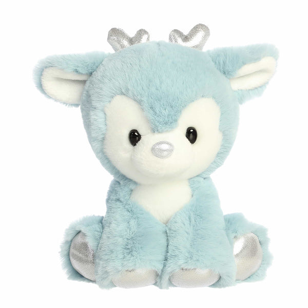Aurora Stuffed Animal | Dashing Reindeer Winter Blue 13"