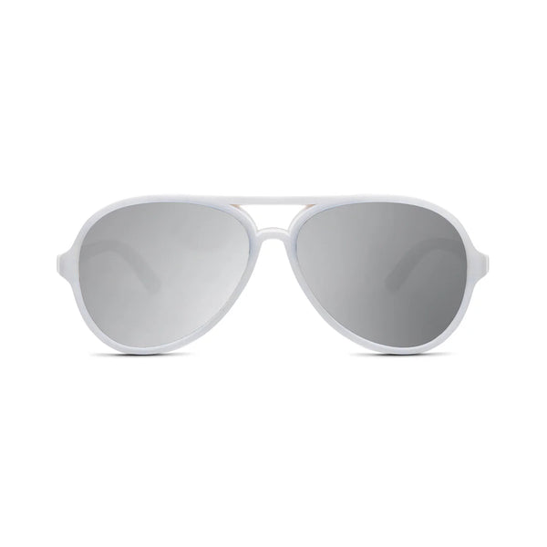 Hipsterkid Classic Aviator Sunglasses | White Mirrored