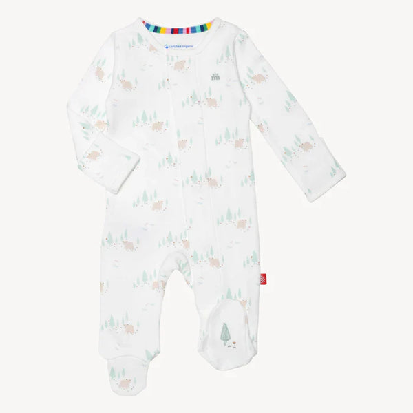 Magnetic Me Organic Cotton Footie | Babe in the Woods