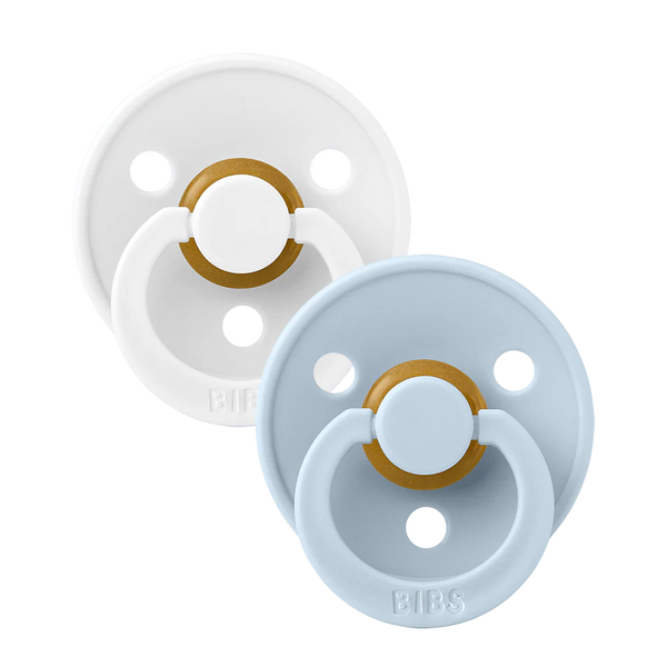 BIBS  2-Pack Latex Pacifiers | Colour Collection | Size 2 (6-18 months)
