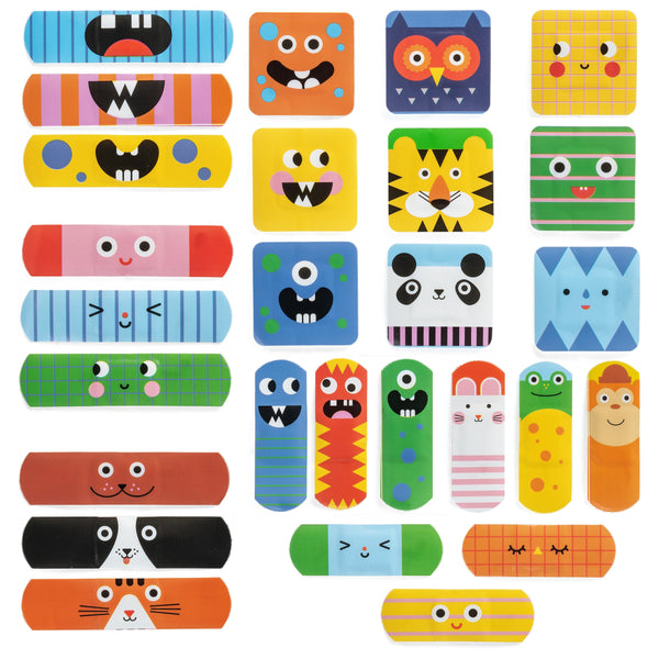 Kikkerland Kidoki Ouchyfriend Adhesive Bandages | Box of 45