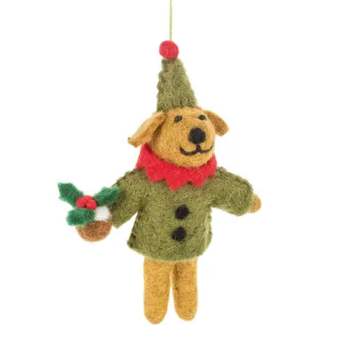Felt So Good Christmas Ornaments | Bernard the Dog