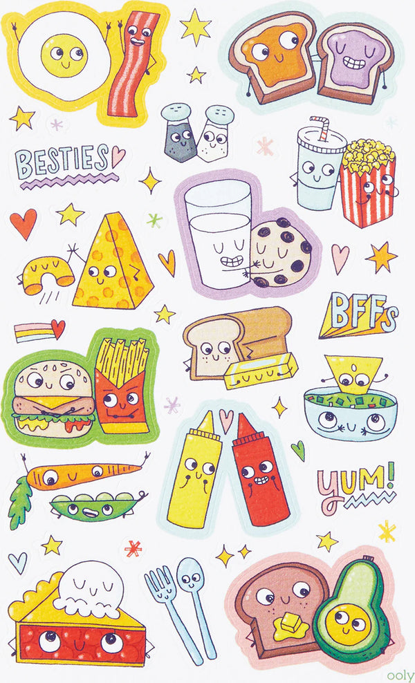 Ooly | Stickiville Standard Sticker Sheet | BFF Foods