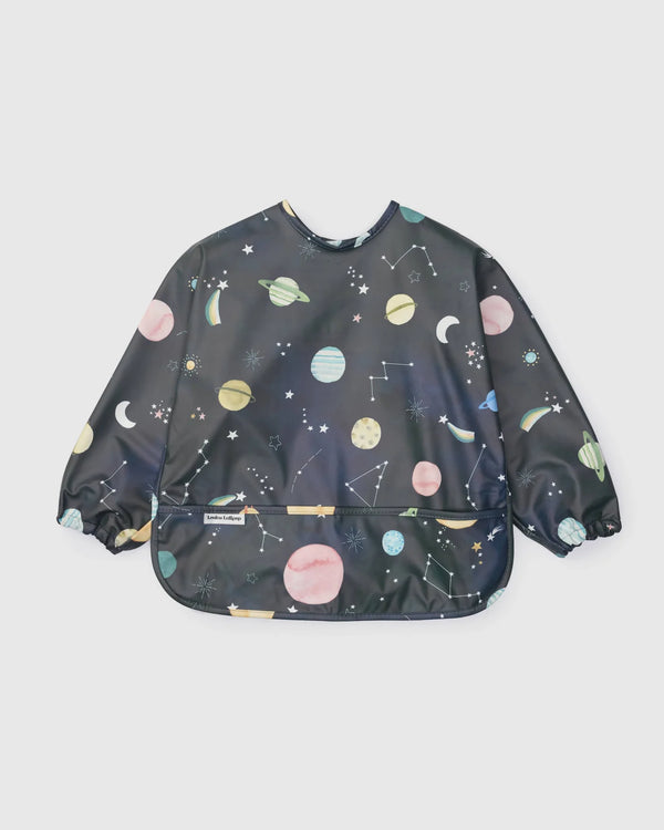 Loulou Lollipop Long Sleeved Bib | Planets