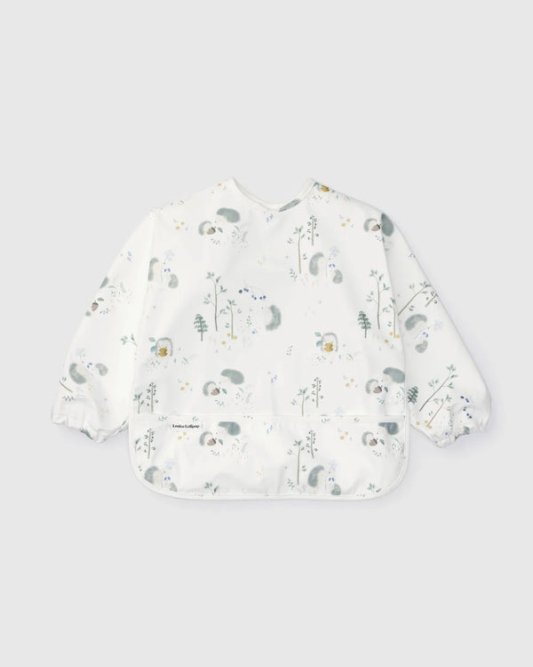 Loulou Lollipop Long Sleeved Bib | Hedgehogs