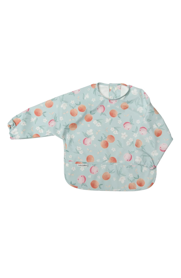 Loulou Lollipop Long Sleeved Bib | Peaches