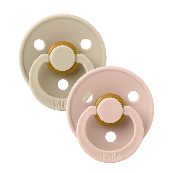 BIBS  2-Pack Latex Pacifiers | Colour Collection | Size 1 (0-6 months)