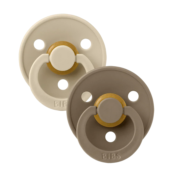BIBS  2-Pack Latex Pacifiers | Colour Collection | Size 2 (6-18 months)