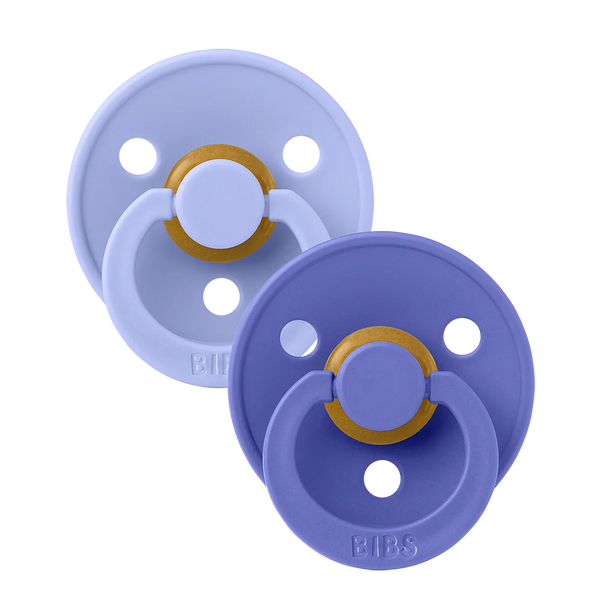Bibs | 2-Pack Latex Pacifiers | Colour Collection | Size 2 (6-18 months)