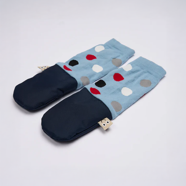 MimiTENS Children's Mittens | Blue Dots