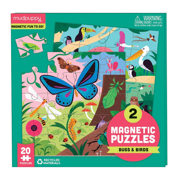 Mudpuppy Magnetic Puzzles | Bugs and Birds