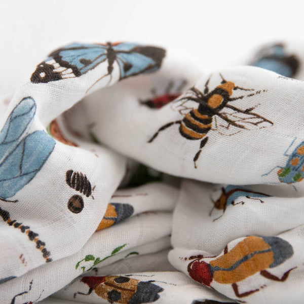 Little Unicorn Cotton Muslin Swaddle Singles | Bugs