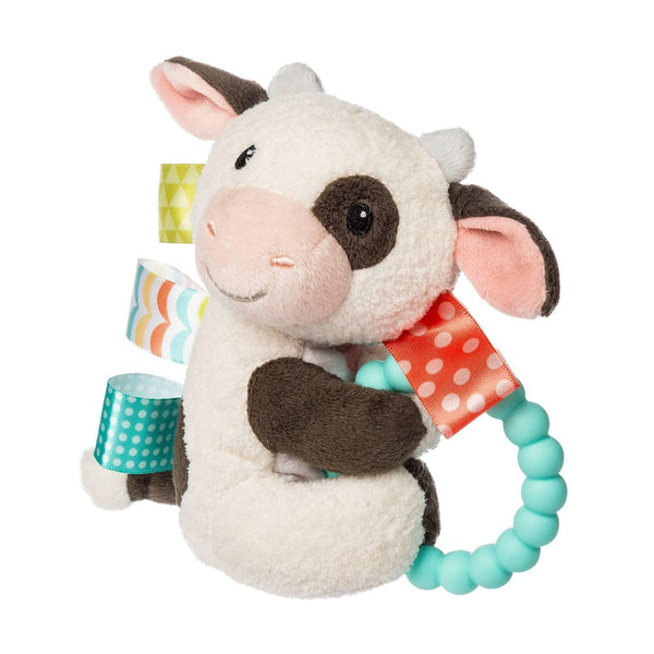 Mary Meyer Taggies Teether Rattle 6" | Buttercup Cow